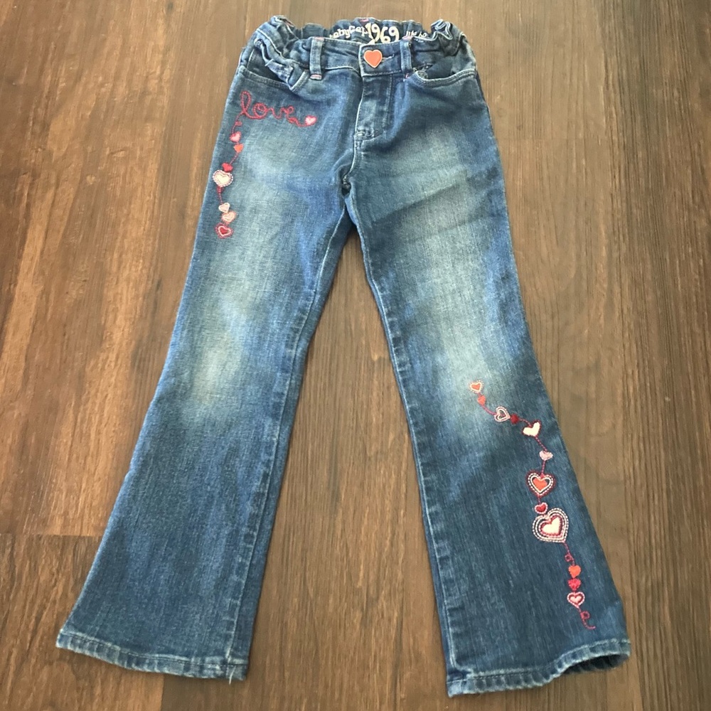 💎 Sz 5 Baby Gap Heart Pants